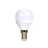 Solight LED žárovka, miniglobe, 8W, E14, 4000K, 720lm, bílé provedení - WZ430-1 - 1