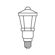 Souprava Lucerna bílá TV-12, 12 žárovek x 20V/0,1A - 2