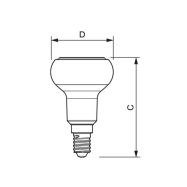 LED žárovka Pila Reflektor R50 2,9W, 2700K, E14, teplá bílá - 2