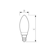 LED žárovka Philips FILAMENT Classic E14 6,5W 2700K 230V B35 FR G  P347502 - 2