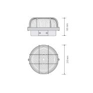 Žárovkové svítidlo Panlux KRUH SKP-100/B - 2