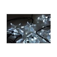 Solight LED vánoční řetěz, hvězdy, 20 LED, 3m, přívod 3m, IP20, bílá - 1V30-W - 1