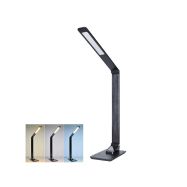 Solight LED stolní lampička stmívatelná, 8W,  display, změna chromatičnosti, hliník, černá - WO59-B - 1