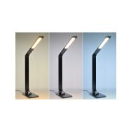 Solight LED stolní lampička stmívatelná, 8W,  display, změna chromatičnosti, hliník, černá - WO59-B - 2
