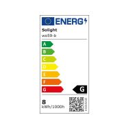 Solight LED stolní lampička stmívatelná, 8W,  display, změna chromatičnosti, hliník, černá - WO59-B - 8