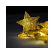Solight LED řetěz vánoční hvězdy zlaté, 10LED řetěz, 1m, zlatá barva, 2x AA, IP20  - 1V212 - 2