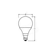 LED žárovka Osram E14 5,5W 4000K 230V P45 FR - 4