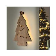 Solight LED nástěnná dekorace vánoční stromek, 24x LED, 2x AA - 1V260 - 4