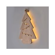 Solight LED nástěnná dekorace vánoční stromek, 24x LED, 2x AA - 1V260 - 7
