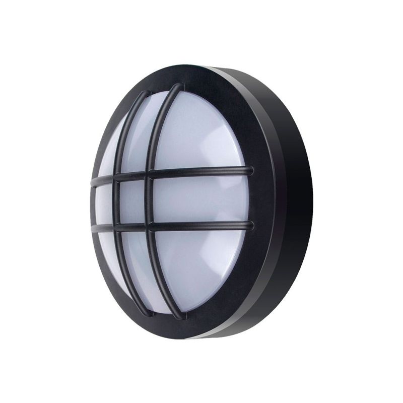 Solight LED venkovní osvětlení kulaté s mřížkou, 20W, 1500lm, 4000K, IP65, 23cm, černá - WO754 - 1