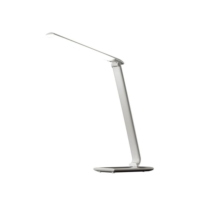 Solight LED stolní lampička stmívatelná, 12W, volba teploty světla, USB, bílý lesk - WO37-W - 1