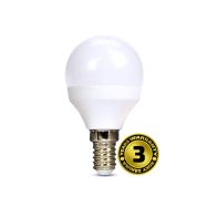Solight LED žárovka, miniglobe, 6W, E14, 4000K, 510lm, bílé provedení - WZ417-1 - 1