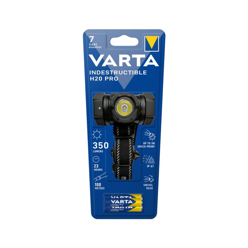 Čelová svítilna VARTA 17732 INDESTRUCTIBLE H20 Pro, LED, 4W, ruční, 3xAAA, odolná - 1