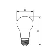 LED žárovka Philips E27 7,5W 4000K 230V A60  P577776 - 2