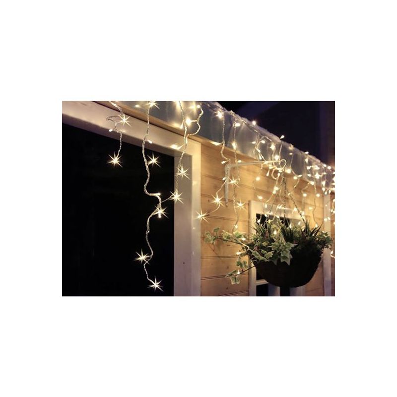 Solight LED vánoční závěs, rampouchy, 360 LED, 9m x 0,7m, přívod 6m, venkovní, teplé bílé světlo - 1V401-WW - 1