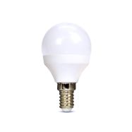 Solight LED žárovka, miniglobe, 8W, E14, 3000K, 720lm, bílé provedení - WZ425-1 - 1