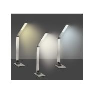 Solight LED stolní lampička stmívatelná, 11W,  změna chromatičnosti, broušený hliník, stříbrná - WO51-S - 5