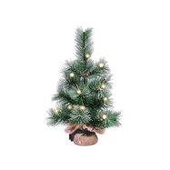 Solight vánoční stromek 45cm, 15LED, 3x AA, IP44 časovač - 1V238 - 1