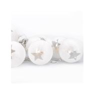 Solight LED řetěz vánoční koule, 10LED, 1m, 2x AA, časovač, IP20  - 1V226 - 1