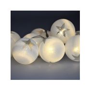 Solight LED řetěz vánoční koule, 10LED, 1m, 2x AA, časovač, IP20  - 1V226 - 2