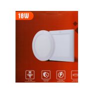 Svítidlo LED přisazené, 18W, 1620lm, 3000-6000K, čtvercové, bílé - 2