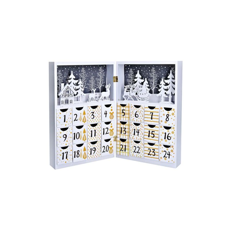 Solight LED adventní kalendář - kniha, 8x LED, 40x30cm, 2x AAA - 1V244 - 1