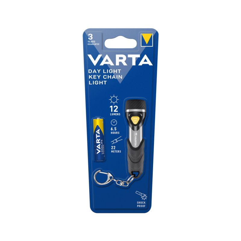 Svítilna VARTA 16605 LED na klíče vč.1R3 černá/stříbrná DAY LIGHT KEY - 1