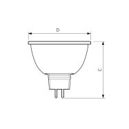 LED žárovka Philips, MR16, 7W, 2700K, úhel 36° Dimmable - 2