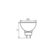 LED žárovka Kanlux TOMI LED7W MR16-CW 5300K Gx5,3  22707 - 3