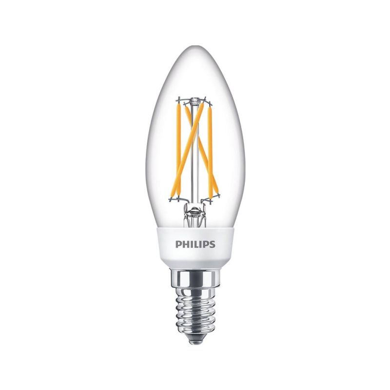 LED žárovka Philips Classic LEDCandle Dimmable E14 5-40W 2700/2500/2200K 230V B35 čirá  stmívatelná  P809754 - 1