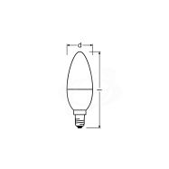 LED žárovka Osram E14 5,5W 2700K 230V B38 FR - 4