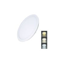 Solight LED mini panel CCT, podhledový, 12W, 900lm, 3000K, 4000K, 6000K, kulatý - WD140 - 1