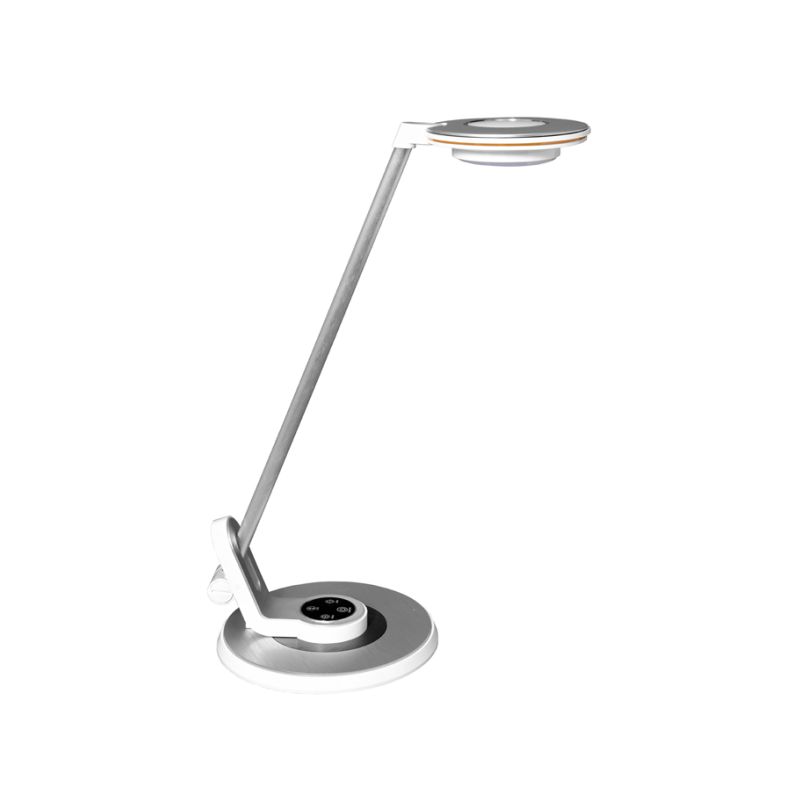 ECOLITE LED stolní lampa dotyková LIMA, 8W, volba teploty světla, stmívatelná, bílá, USB,   LBL1225-BI - 1