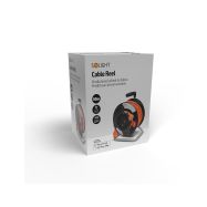 Solight prodlužovací přívod na bubnu, 1 zásuvka, 50m, oranžový kabel, 3x 1,5mm2 - PB12O - 6