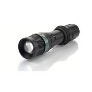 Solight LED kovová svítilna, 150lm, 3W CREE LED, černá, fokus, 3 x AAA - WL09 - 3