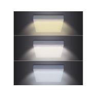 Solight LED mini panel CCT, přisazený, 18W, 1530lm, 3000K, 4000K, 6000K, čtvercový - WD173 - 3