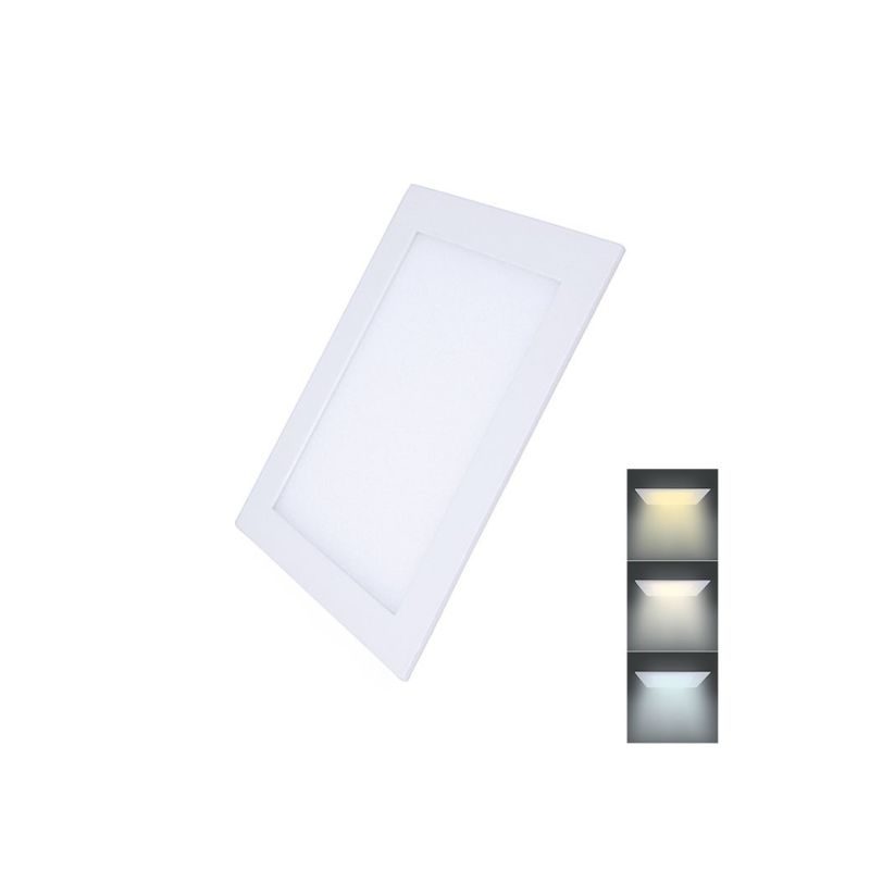 Solight LED mini panel CCT, podhledový, 18W, 1530lm, 3000K, 4000K, 6000K, čtvercový - WD143 - 1