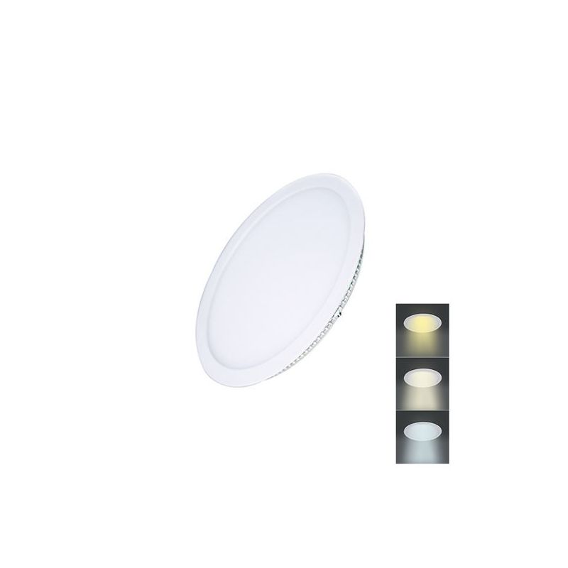 Solight LED mini panel CCT, podhledový, 6W, 450lm, 3000K, 4000K, 6000K, kulatý - WD146 - 1