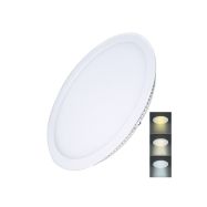 Solight LED mini panel CCT, podhledový, 24W, 1800lm, 3000K, 4000K, 6000K, kulatý - WD144 - 1