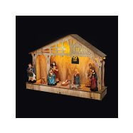 Solight LED dřevěný betlém, 30x21cm, 7x LED, 2xAA - 1V259 - 4