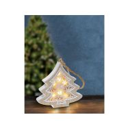Solight LED vánoční stromek, dřevěný dekor, 6LED, teplá bílá, 2x AAA - 1V45-T - 4