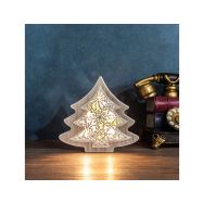 Solight LED vánoční stromek, dřevěný dekor, 6LED, teplá bílá, 2x AAA - 1V45-T - 5