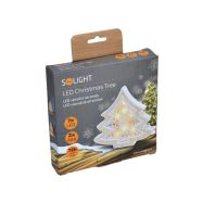 Solight LED vánoční stromek, dřevěný dekor, 6LED, teplá bílá, 2x AAA - 1V45-T - 7