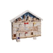 Solight LED adventní kalendář - horská chata, 10x LED, 50x40cm, 2x AA - 1V258 - 7