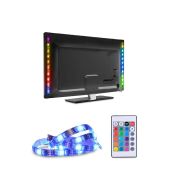 Solight LED RGB pásek pro TV, 2x 50cm, USB, vypínač, dálkový ovladač - WM504 - 1