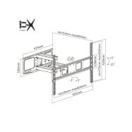 MKF-17DP641 - Kloubový Držák TV 37"- 80" - 2