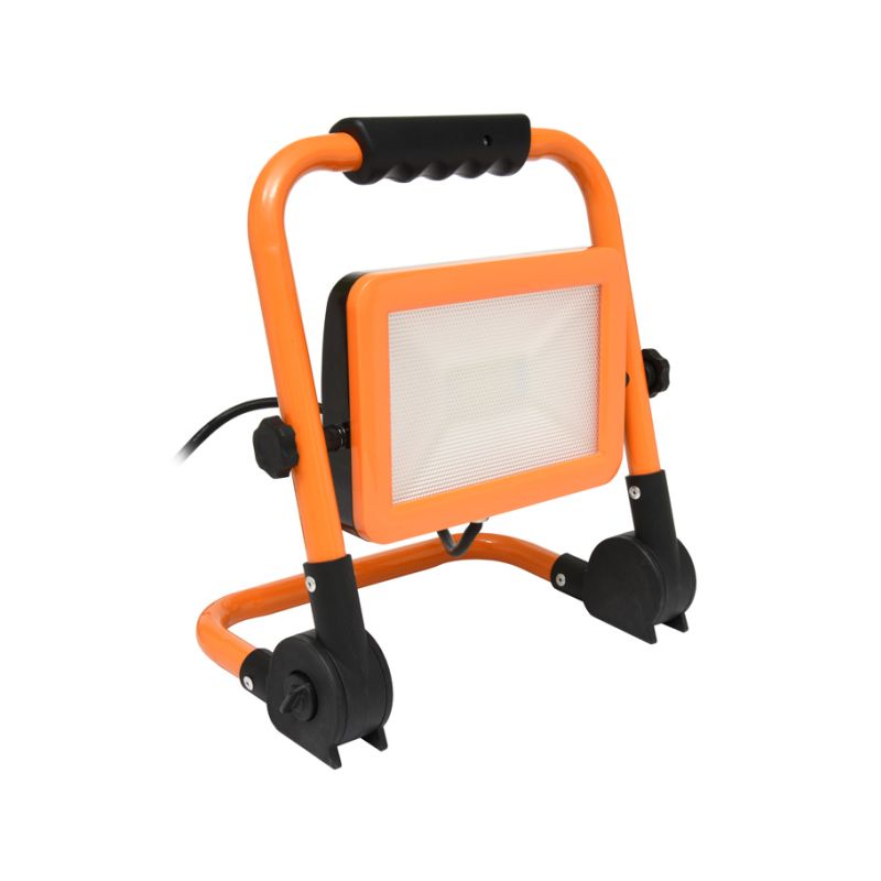 ECOLITE LED reflektor se stojanem 100W, 8000lm, 4000K, IP65 oranžový, RMLED-100W/ORA - 1