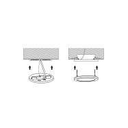 Svítidlo LED přisazené, 6W/12W/18W, 3000-6000K, kruhové, HF senzor, bílé  LEXA WPCB2-18W/HF/BI - 8