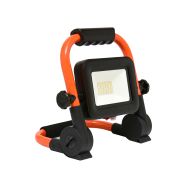 ECOLITE LED reflektor se stojanem 20W, AKU, 1200lm, 4000K, IP65 oranžový, RMLED-20W/ORA/AKU - 1