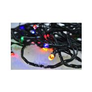 Solight LED venkovní vánoční řetěz, 50 LED, 5m, přívod 3m, 8 funkcí, časovač, IP44, vícebarevný - 1V110-M - 1